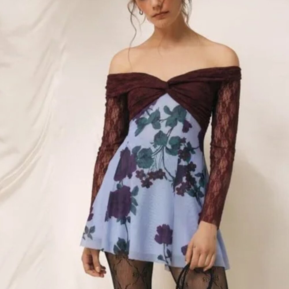 Kimchi Blue Sydney Off-The-Shoulder Mini Dress